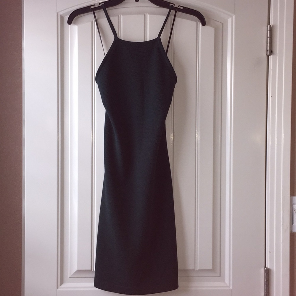 Green midi dress